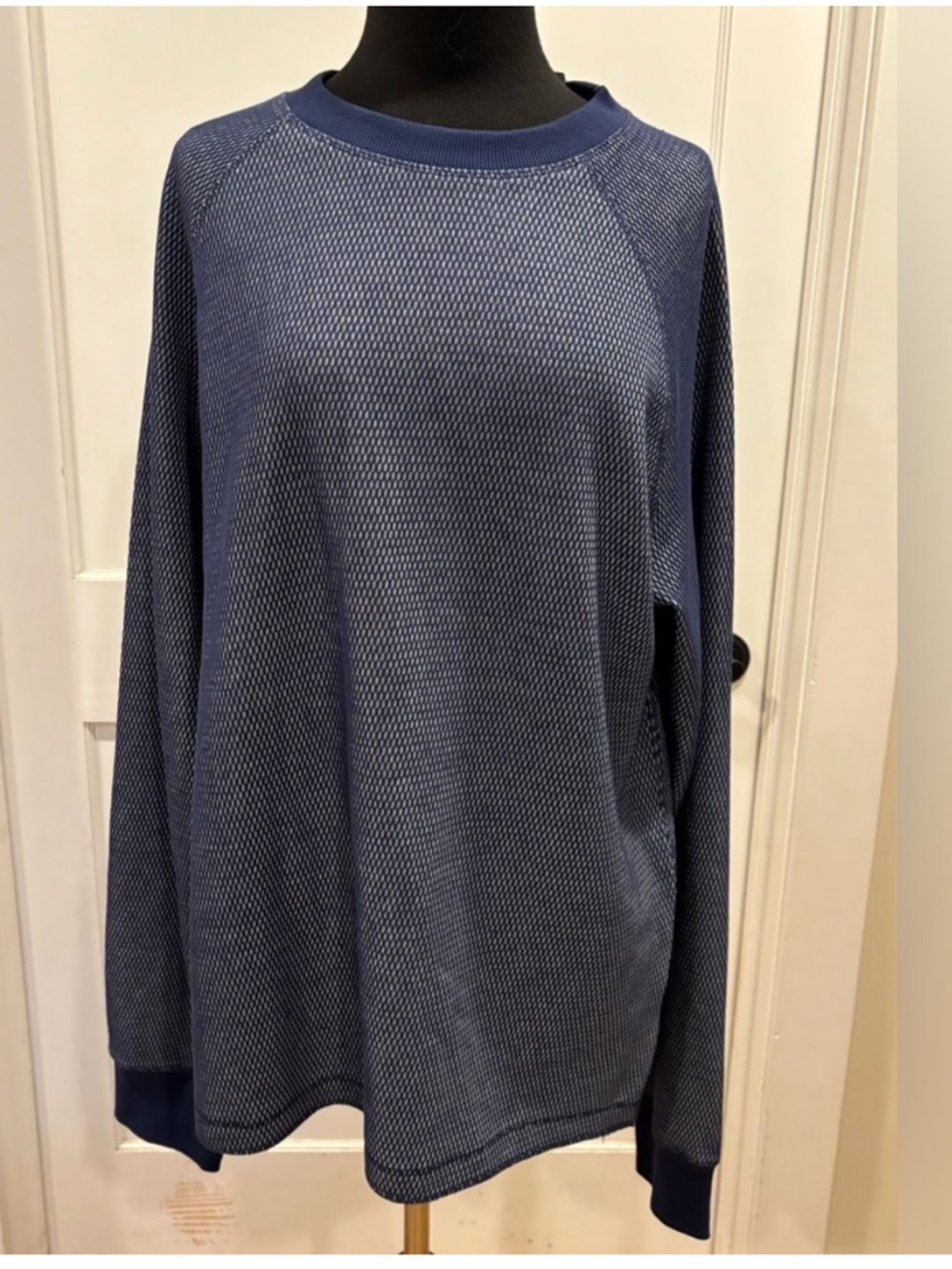 Urban Outfitters Standard Cloth NEW Long Sleeve Pullover Crewneck Blue Mens L